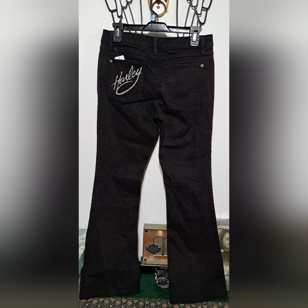Harley-Davidson Women's Black Flare Jeans